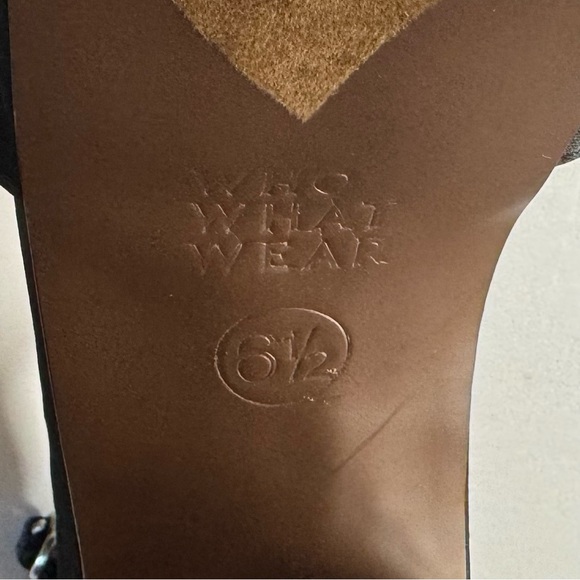 Who What Wear Black Strappy Heels Size 6 1/2 - Picture 3 of 10